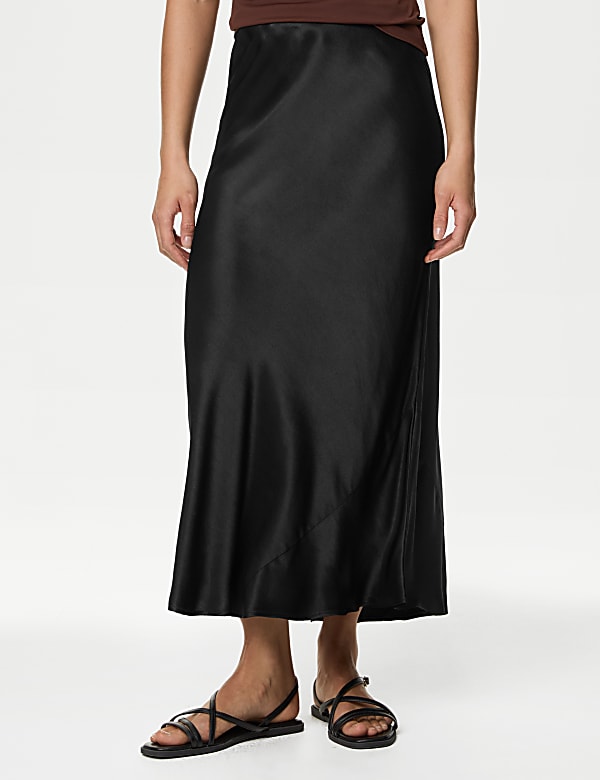 Satin Midaxi Slip Skirt - VN