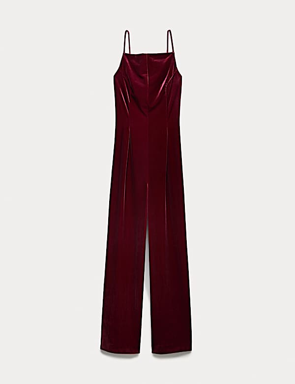 Velvet Square Neck Jumpsuit - NL
