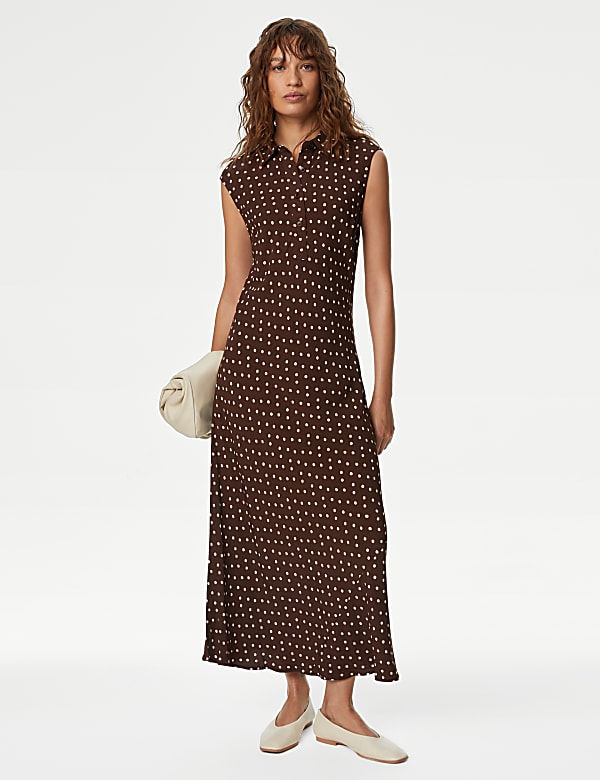Button up polka dot dress outlet