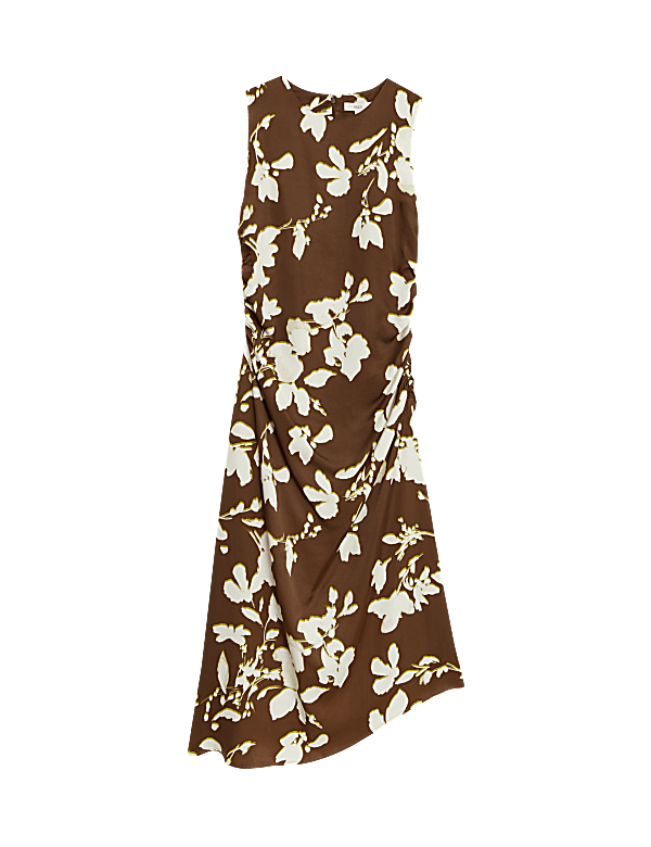 Buy Lyocell Blend Floral Midaxi Column Dress at Marks & Spencer