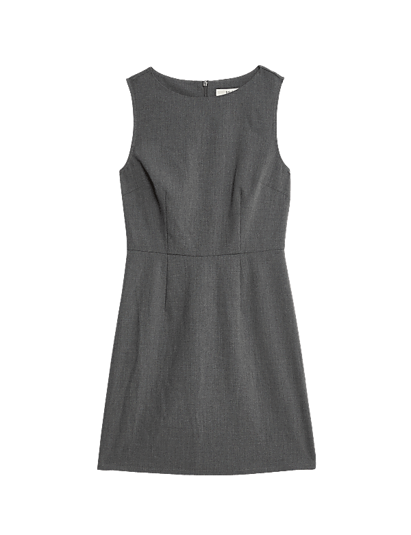 Round Neck Mini Column Dress
