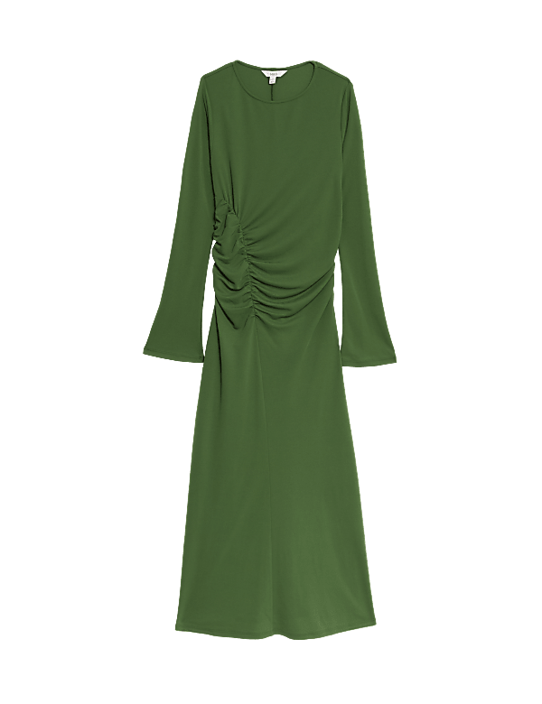 Jersey Round Neck Midaxi Column Dress