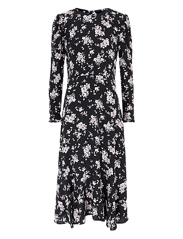 Floral Midi Skater Dress