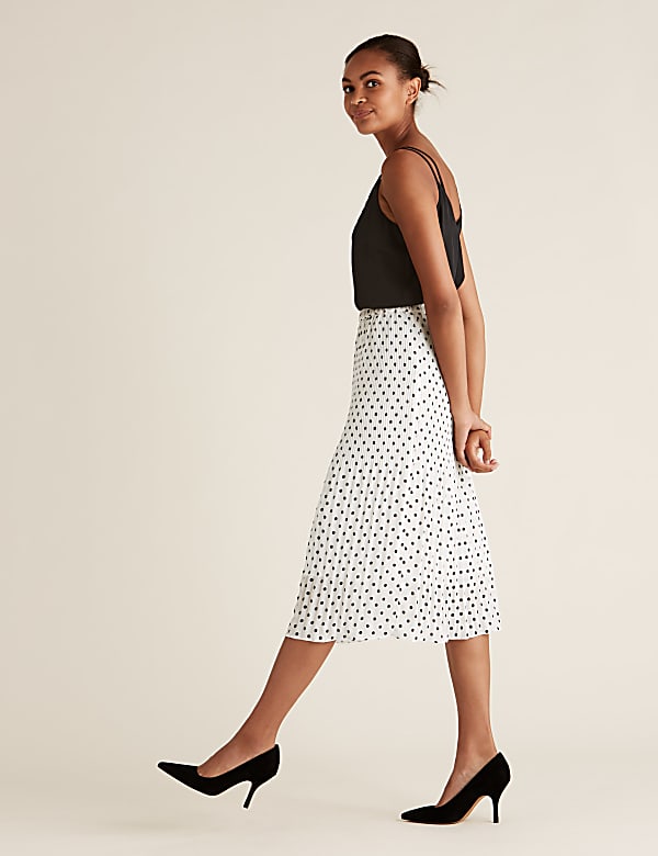 White polyester skater skirt sale