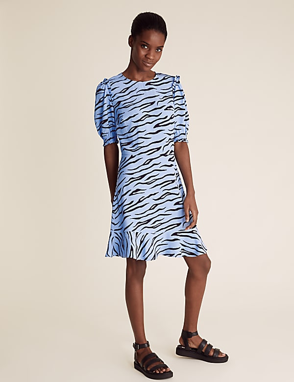 Frill detail mini dress clearance