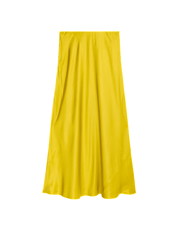 Satin Midaxi Slip Skirt