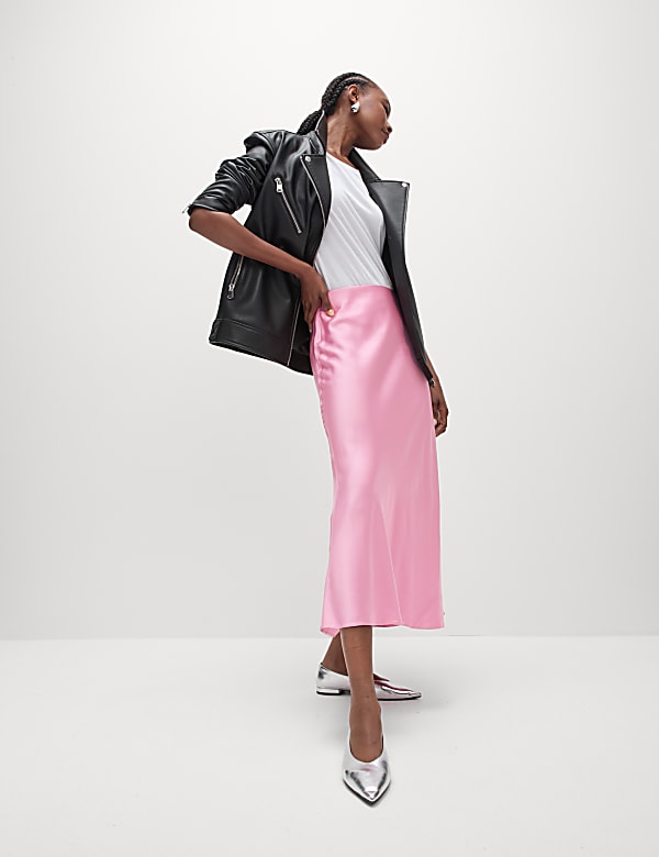 Satin Slip Skirt