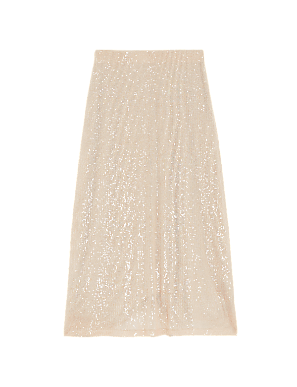 Sequin Midaxi Slip Skirt