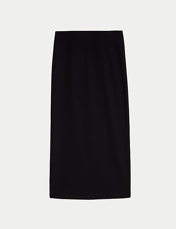 Black midi pencil skirt outlet