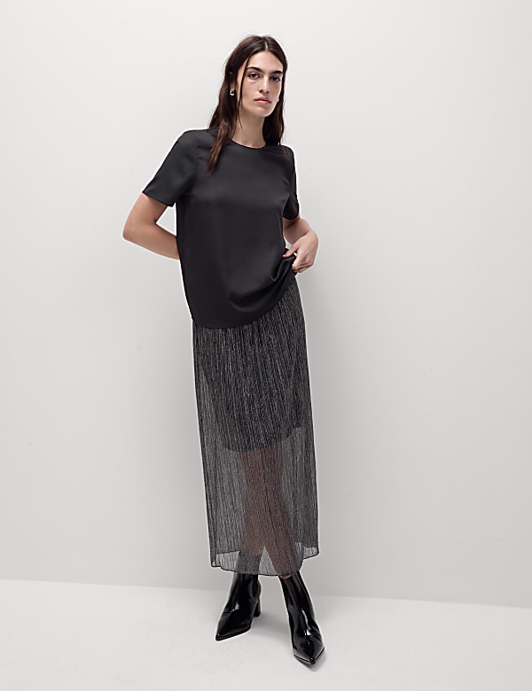 Long black skirt m&s outlet