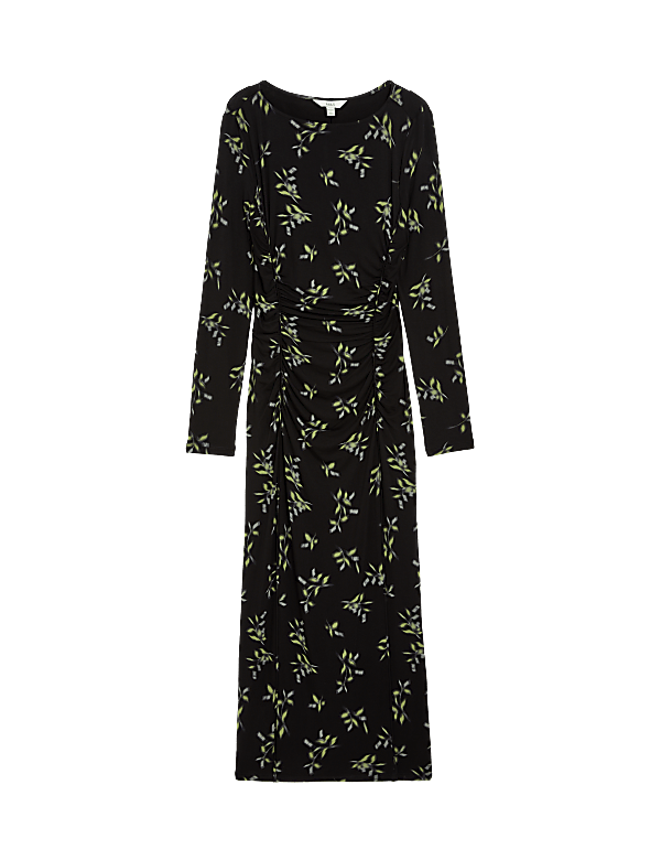 Jersey Printed Midaxi Column Dress