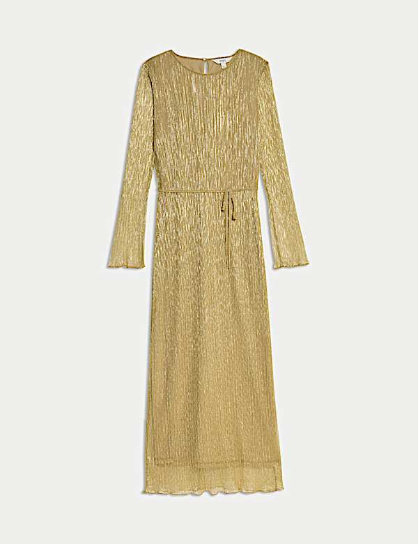 Plisse Midi Column Dress - MY