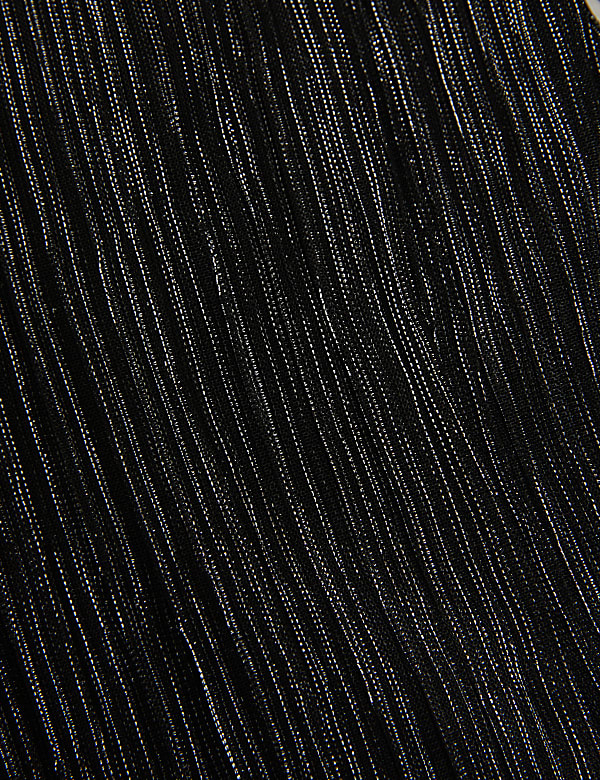 שמלת מידקסי בגזרה ישרה וצמודה מבד לורקס עם צווארון עגול - IL