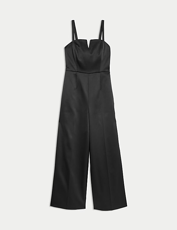Satin Sleeveless Jumpsuit - LU