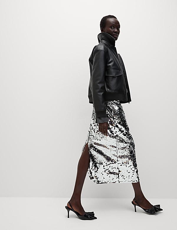 Sequin Midaxi Pencil Skirt - JE