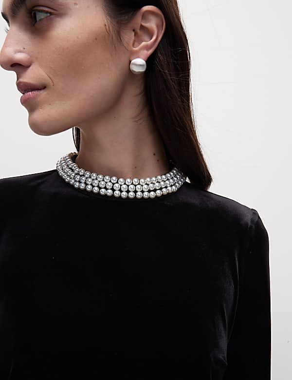 Marks and spencer pearl necklace shop