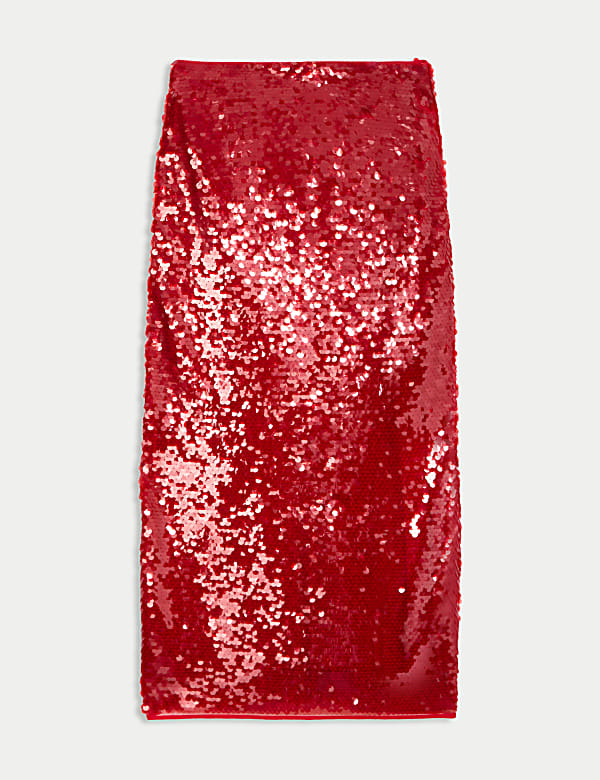 Sequin Midaxi Pencil Skirt - NO
