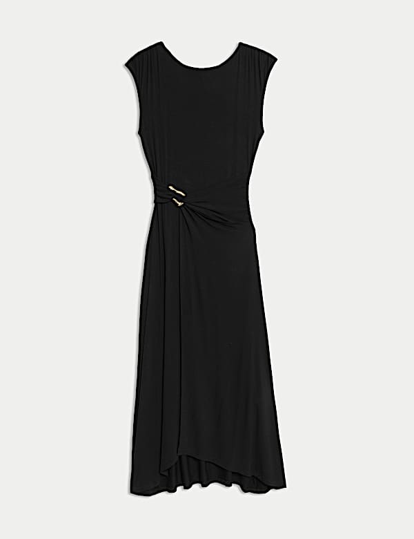Jersey Twist Front Midaxi Dress - ES