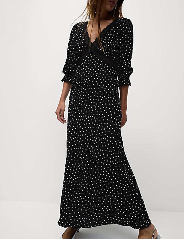 Polka Dot Midaxi Tea Dress - HK