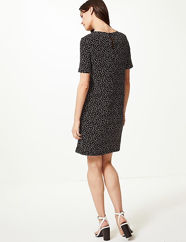 Polka Dot Shift Dress