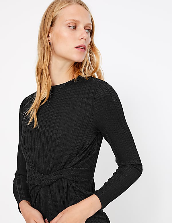 Ribbed Mini Bodycon Dress