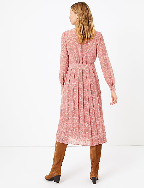 Printed Midi Shirt Dress