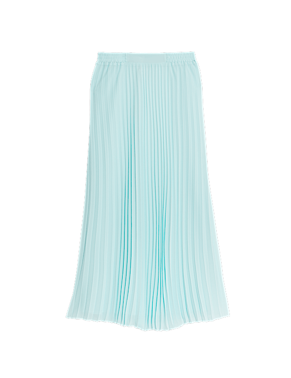 Plissé Pleated Midaxi Skirt