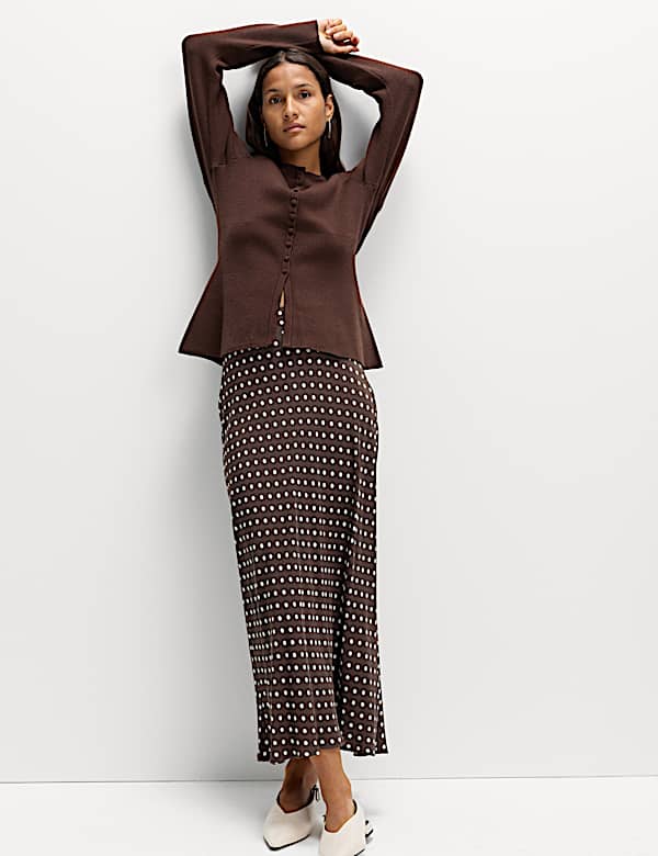 Polka Dot Midaxi Skirt - SI