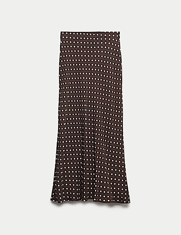 Polka Dot Midaxi Skirt - US