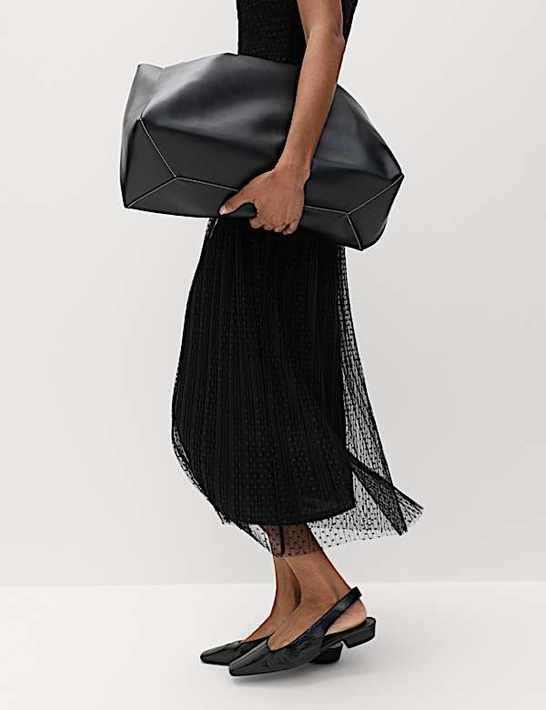 Mesh Jersey Midaxi Shirred Dress - LT