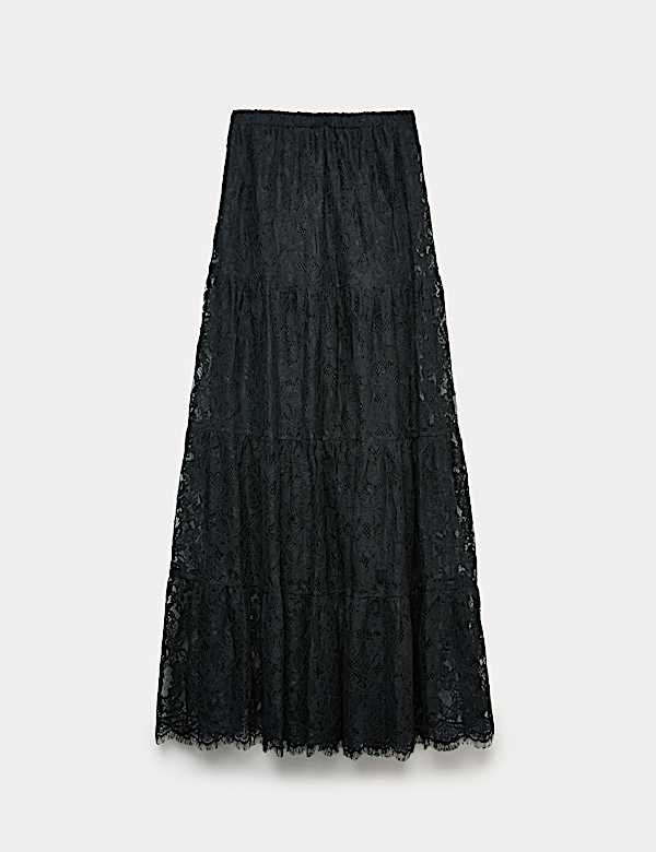 Lace Maxi Tiered Skirt - CY