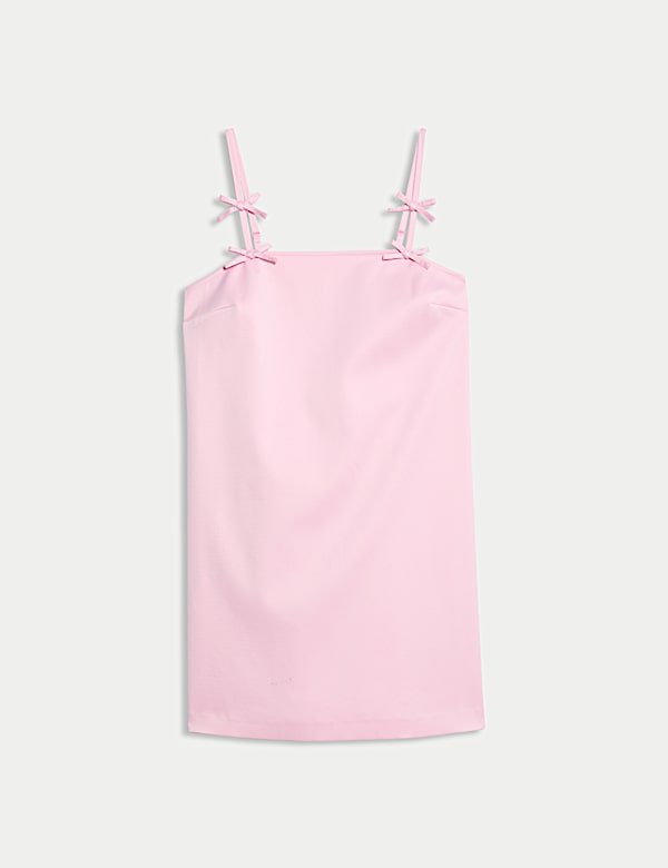 Bow Detail Strappy Mini Column Dress - AL