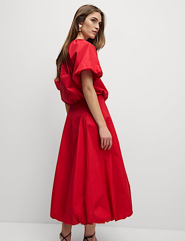 BUBBLE HEM SKIRT