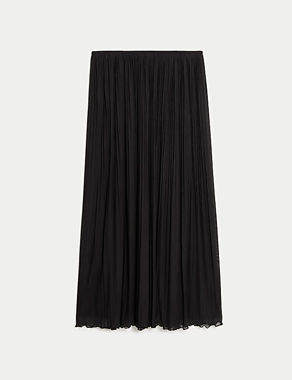 Jersey Pleated Midaxi Slip Skirt - BE
