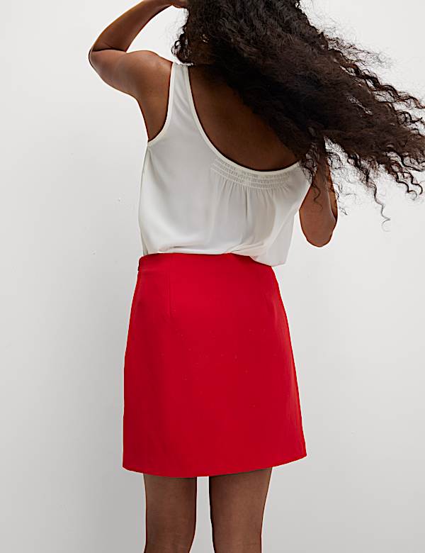 Mini sukně áčkového střihu - CZ