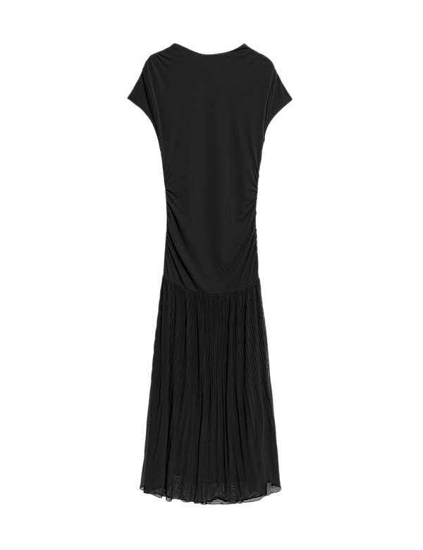 Jersey Pleated Midaxi Dress