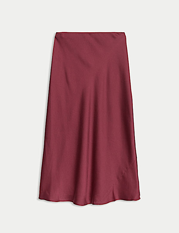 Satin Midaxi Slip Skirt - AT
