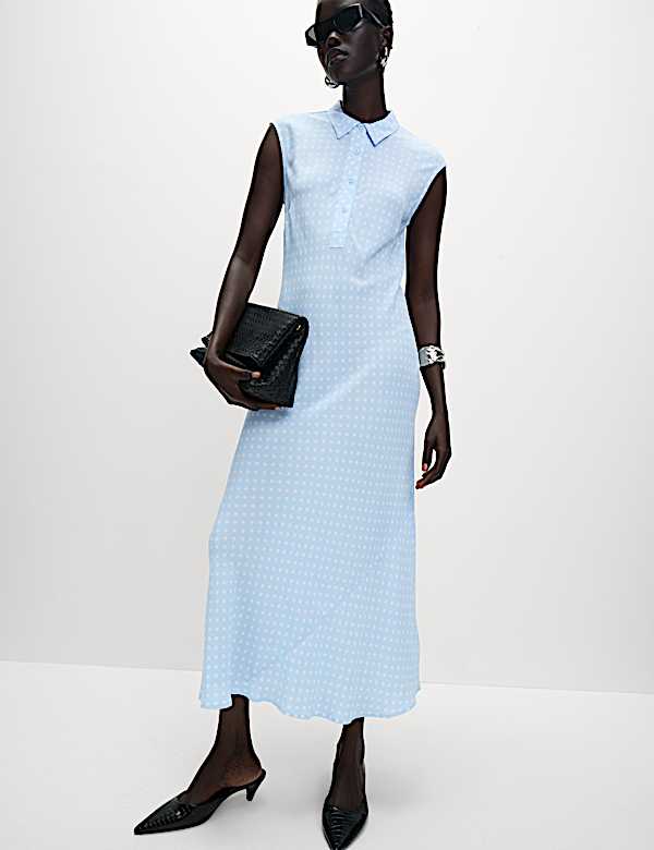 Sleeveless Shirt Dress