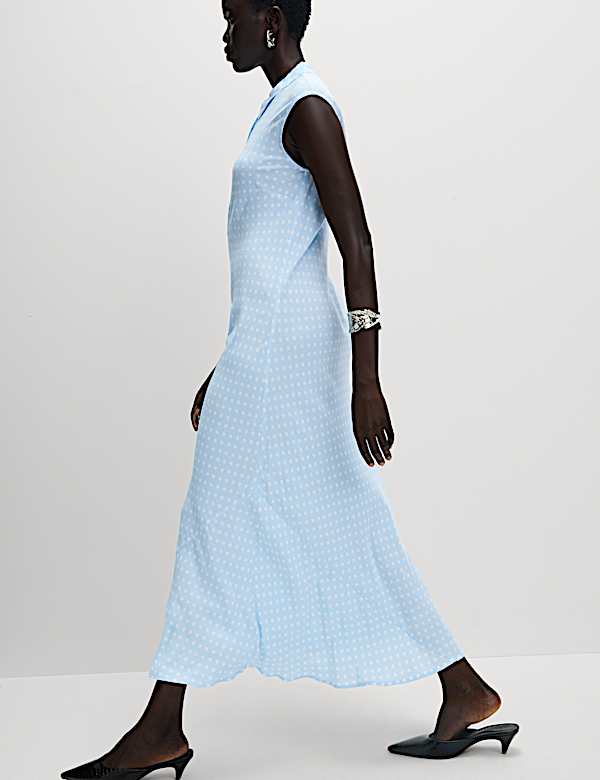 Sleeveless Shirt Dress