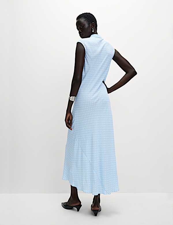 Sleeveless Shirt Dress