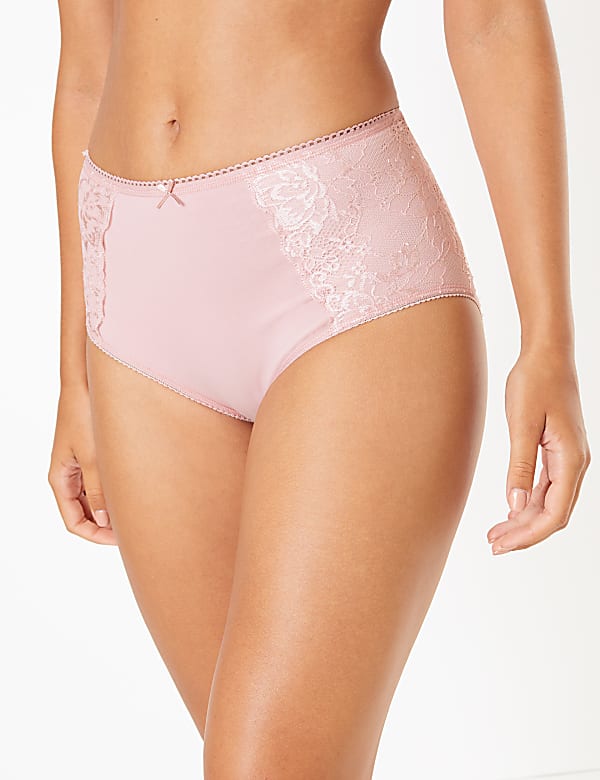 2 Pack Lace Full Control Shaping Knickers