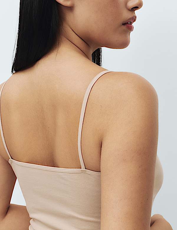 Lot de 3 maillots de corps en coton à bretelles - BE