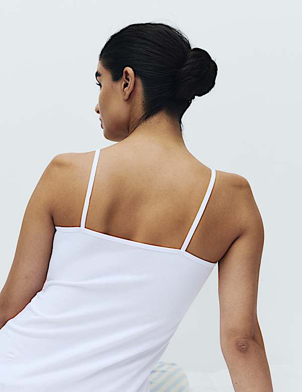 3pk Cotton Rich Strappy Vests
