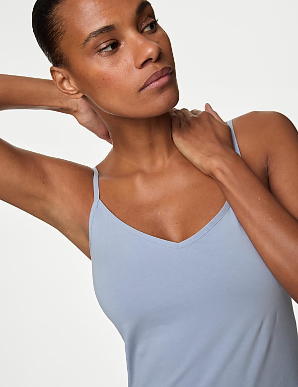3pk Cotton Rich Strappy Vests