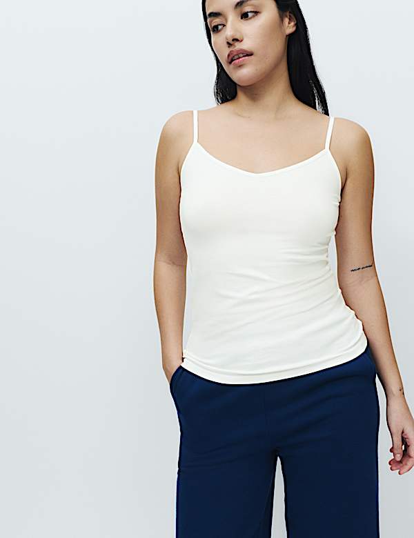 5 Pack Cotton Rich Strappy Vests - HR