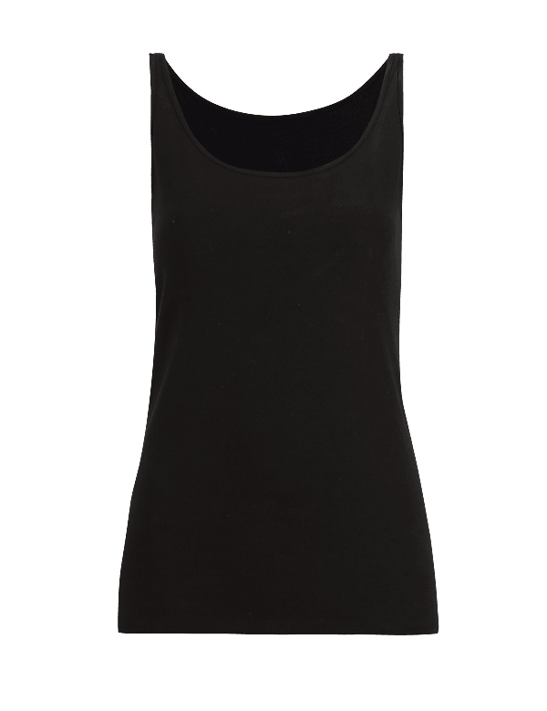 Cotton Built-up Shoulder Vest