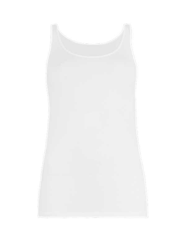 Cotton Built-up Shoulder Vest