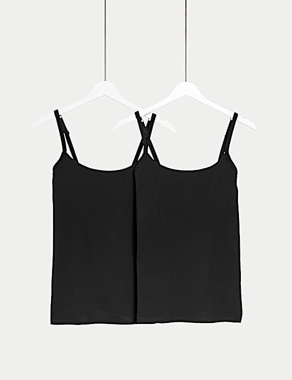 2pk Cotton Rich Secret Support™ Vests - RO