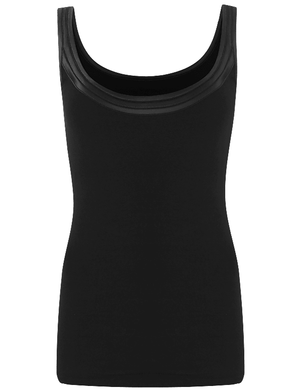 Cotton Blend Waist Cincher Vest