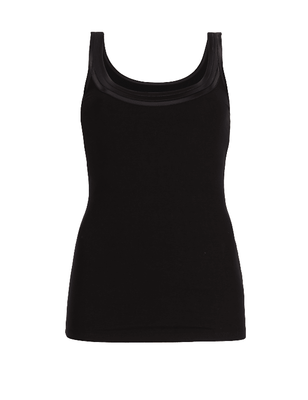 Cotton Blend Waist Cincher Vest